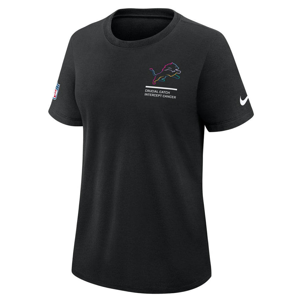 Detroit Lions Nike Women's 2025 NFL Crucial Catch Tri-Blend Dri-FIT T-Shirt