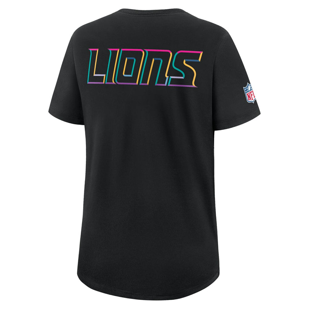 Detroit Lions Nike Women's 2025 NFL Crucial Catch Tri-Blend Dri-FIT T-Shirt