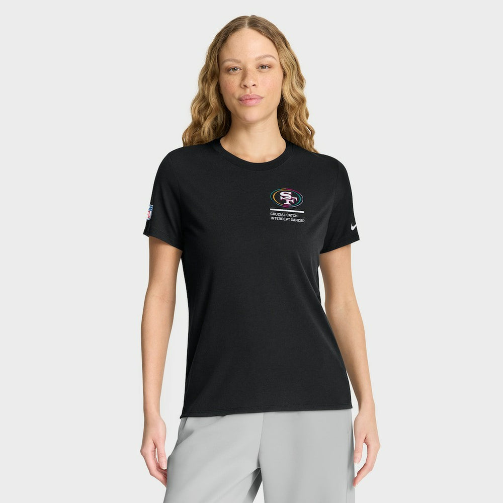 San Francisco 49ers Nike Women's 2025 NFL Crucial Catch Tri-Blend Dri-FIT T-Shirt