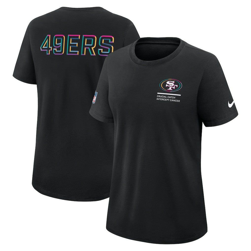 San Francisco 49ers Nike Women's 2025 NFL Crucial Catch Tri-Blend Dri-FIT T-Shirt
