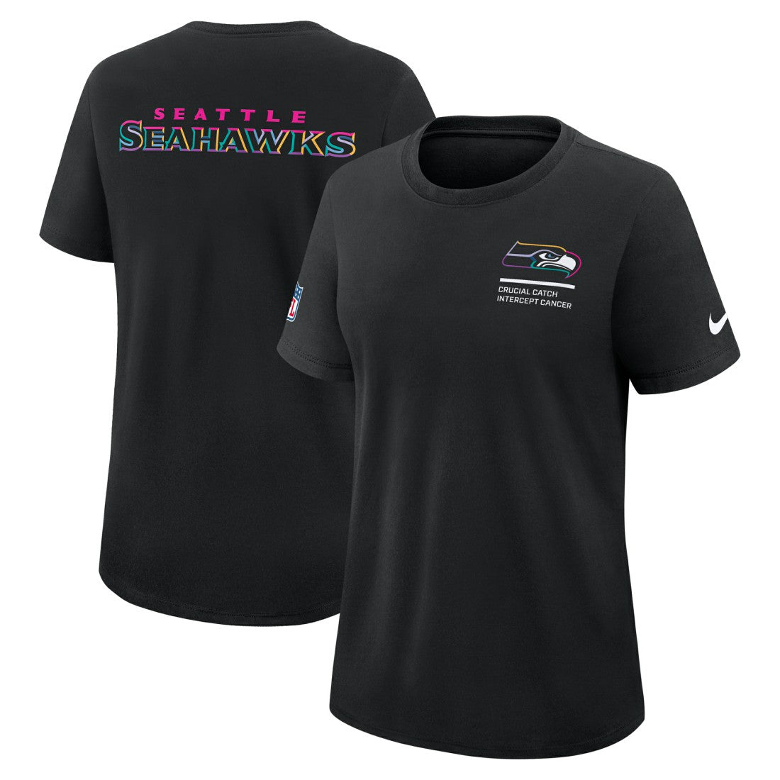 Seattle Seahawks Nike Women's 2025 NFL Crucial Catch Tri-Blend Dri-FIT T-Shirt