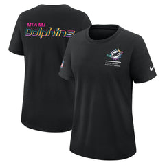 Miami Dolphins Nike Women's 2025 NFL Crucial Catch Tri-Blend Dri-FIT T-Shirt