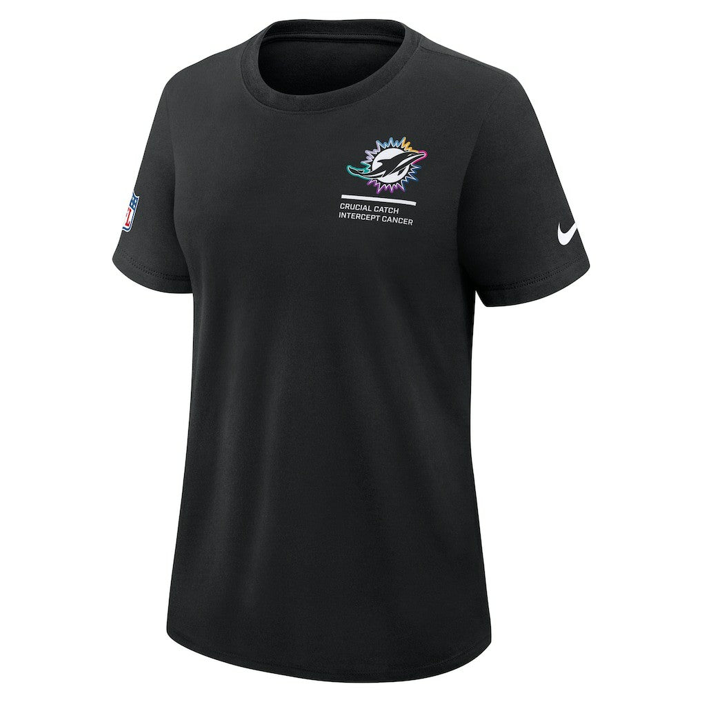 Miami Dolphins Nike Women's 2025 NFL Crucial Catch Tri-Blend Dri-FIT T-Shirt