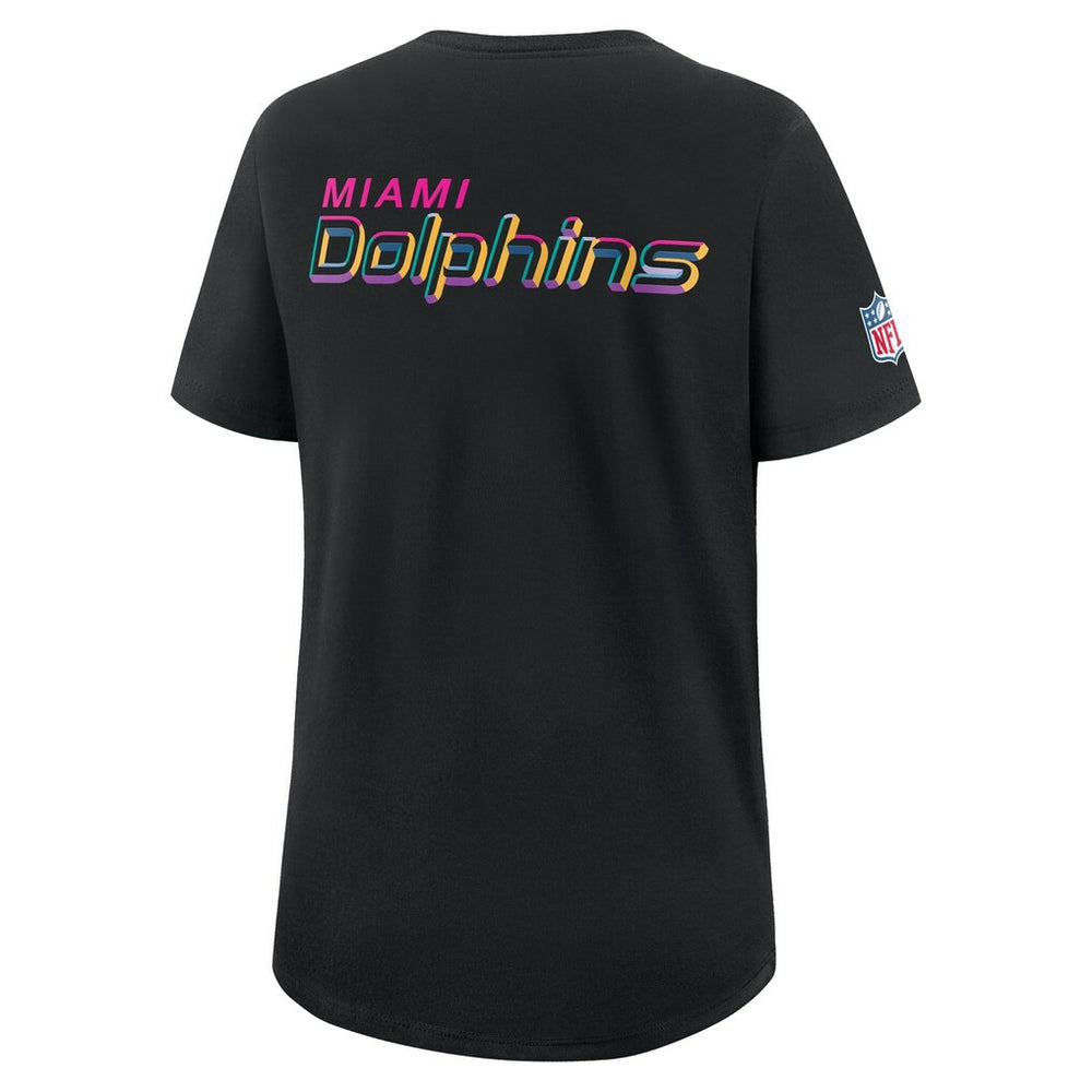 Miami Dolphins Nike Women's 2025 NFL Crucial Catch Tri-Blend Dri-FIT T-Shirt