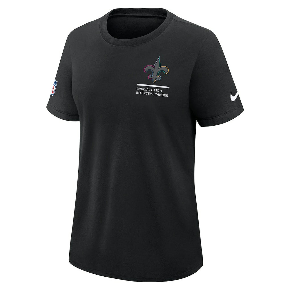 New Orleans Saints Nike Women's 2025 NFL Crucial Catch Tri-Blend Dri-FIT T-Shirt