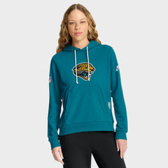 Jacksonville Jaguars Nike Women's Throwback Sideline Standard Issue Dri-FIT Hoodie