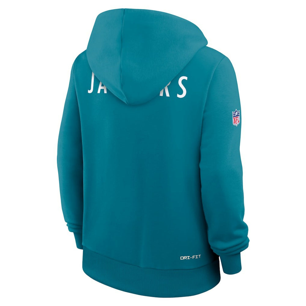Jacksonville Jaguars Nike Women's Throwback Sideline Standard Issue Dri-FIT Hoodie
