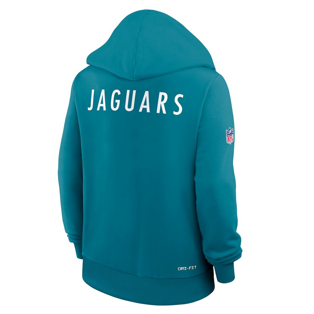 Jacksonville Jaguars Nike Women's Throwback Sideline Standard Issue Dri-FIT Hoodie