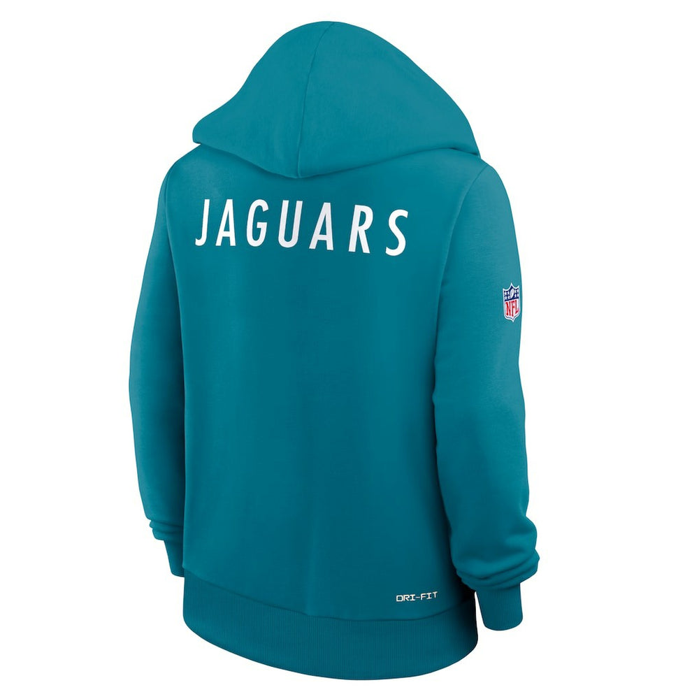 Jacksonville Jaguars Nike Women's Throwback Sideline Standard Issue Dri-FIT Hoodie