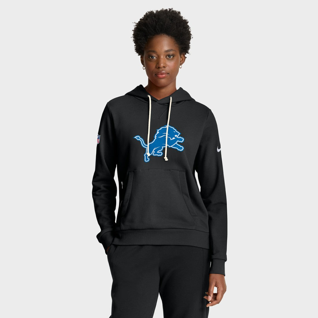 Detroit Lions Nike Women's Throwback Sideline Standard Issue Dri-FIT Hoodie