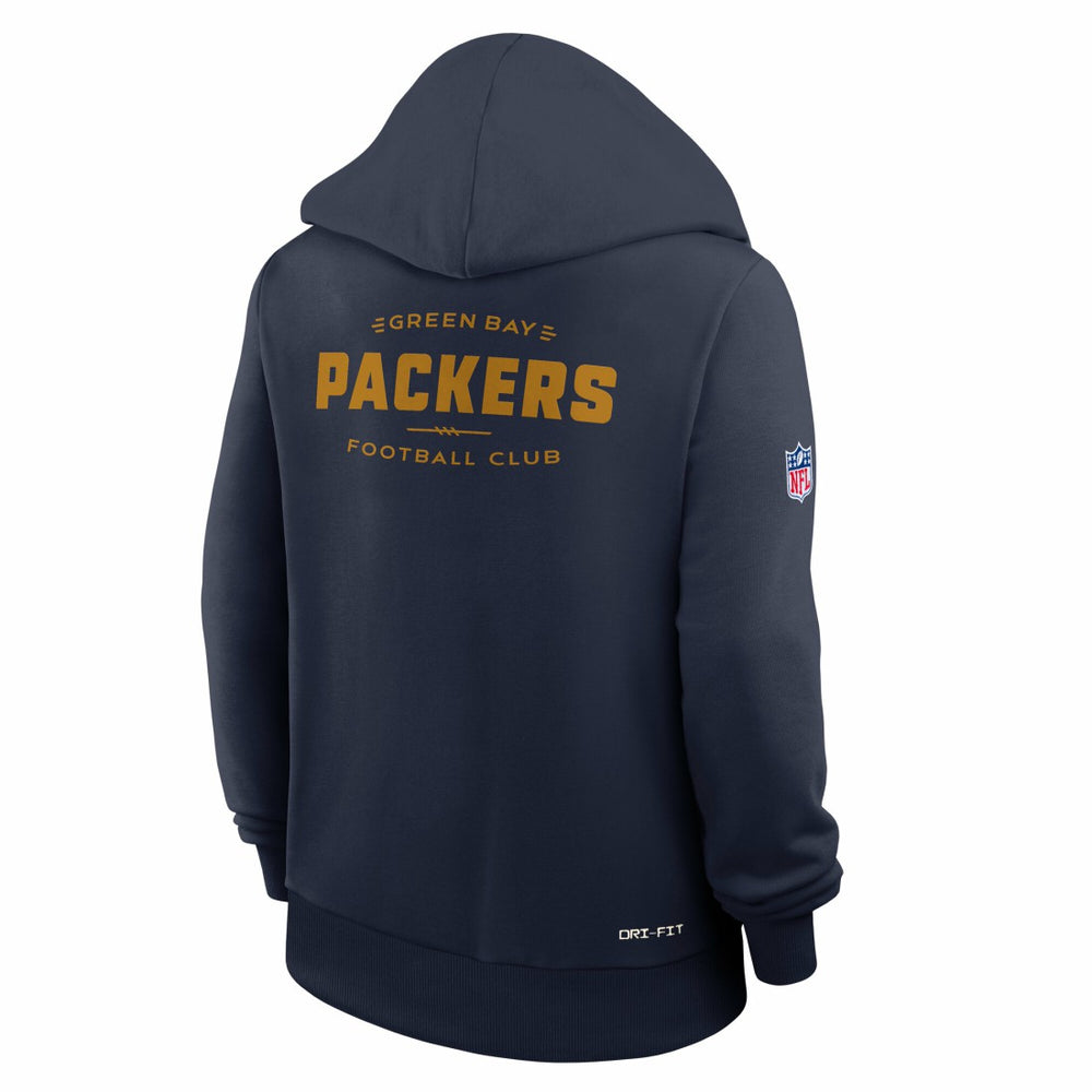 Green Bay Packers Nike Women's Sideline Standard Issue Dri-FIT Hoodie