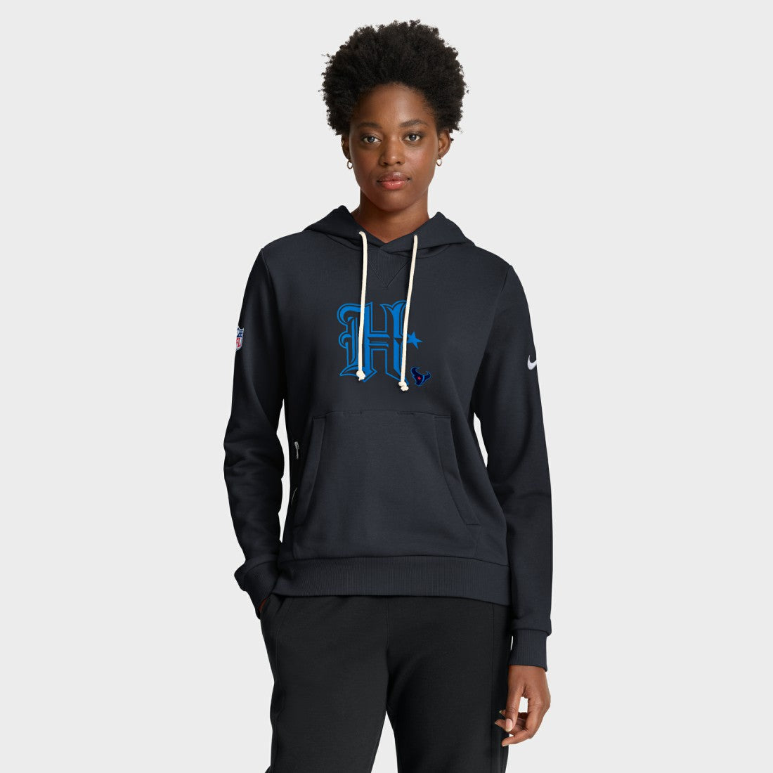Houston Texans Nike Women's Throwback Sideline Standard Issue Dri-FIT Hoodie