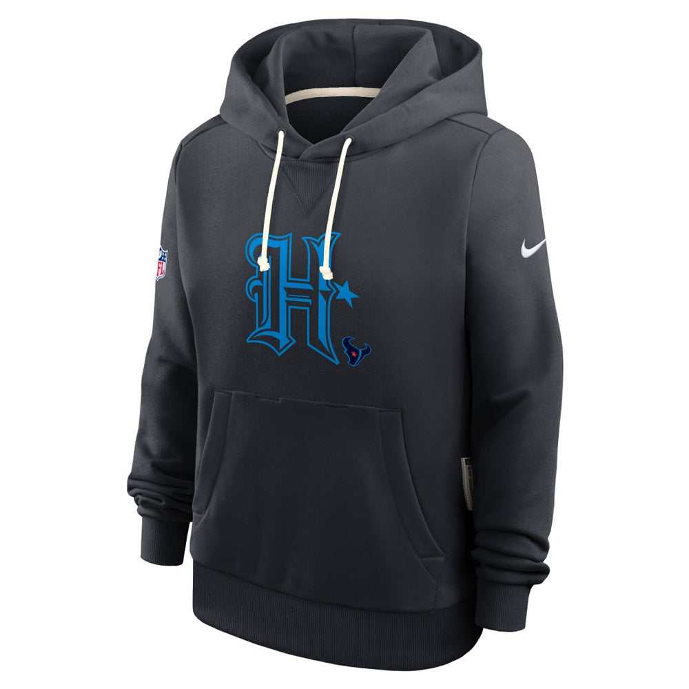 Houston Texans Nike Women's Throwback Sideline Standard Issue Dri-FIT Hoodie