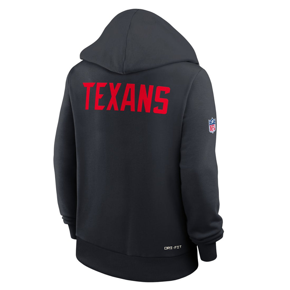 Houston Texans Nike Women's Throwback Sideline Standard Issue Dri-FIT Hoodie