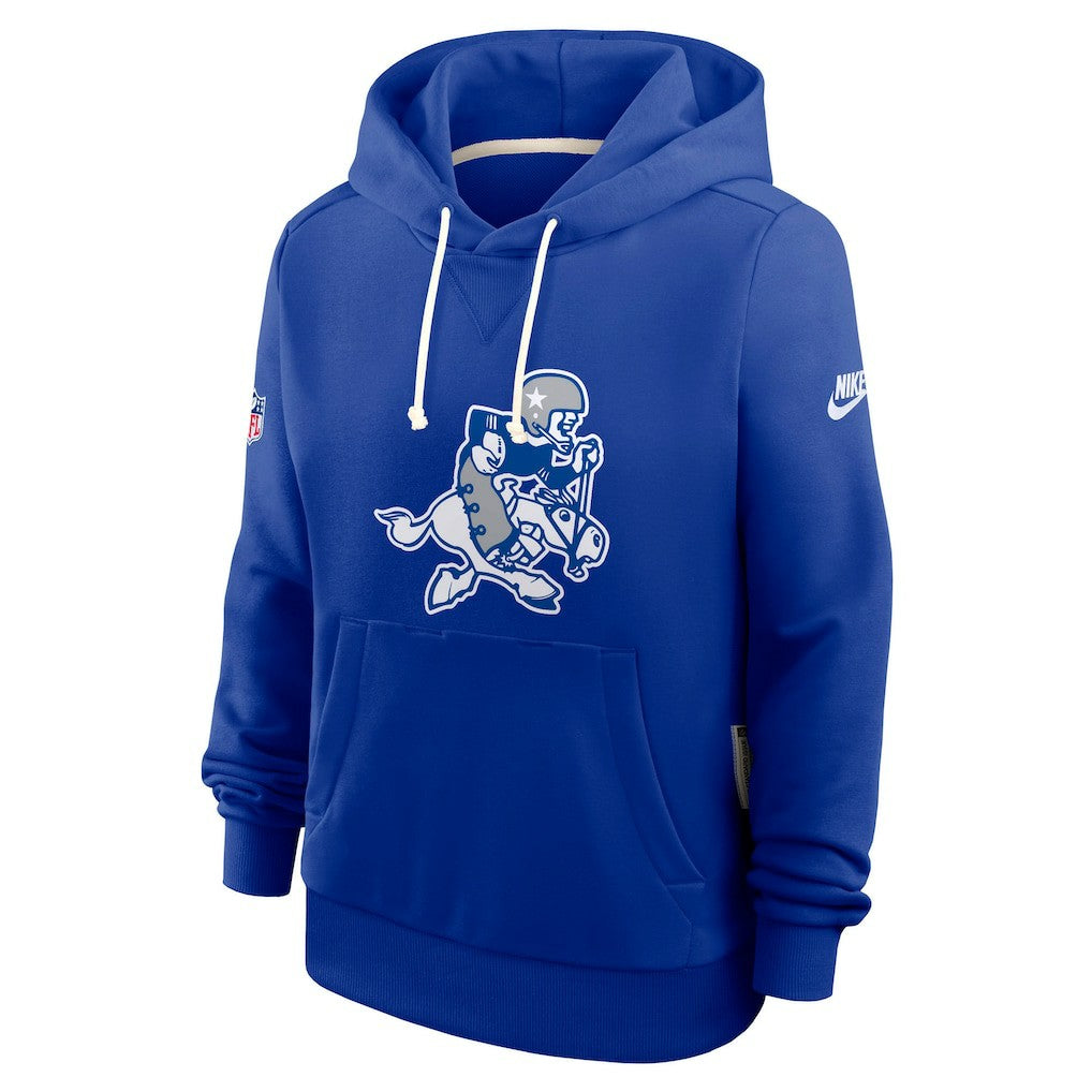 Dallas Cowboys Nike Women's Throwback Sideline Standard Issue Dri-FIT Hoodie