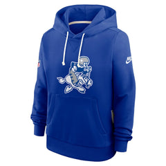 Dallas Cowboys Nike Women's Throwback Sideline Standard Issue Dri-FIT Hoodie