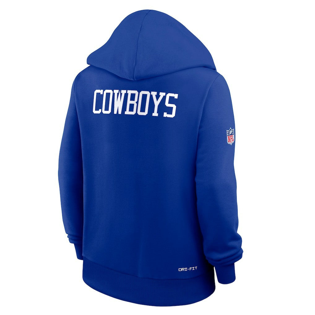 Dallas Cowboys Nike Women's Throwback Sideline Standard Issue Dri-FIT Hoodie