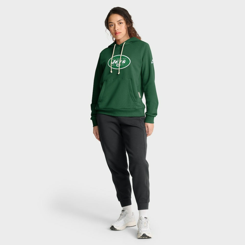 New York Jets Nike Women's Throwback Sideline Standard Issue Dri-FIT Hoodie