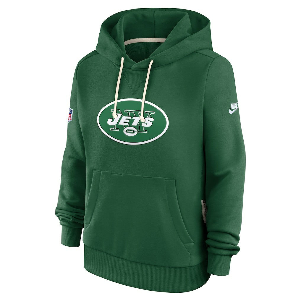 New York Jets Nike Women's Throwback Sideline Standard Issue Dri-FIT Hoodie