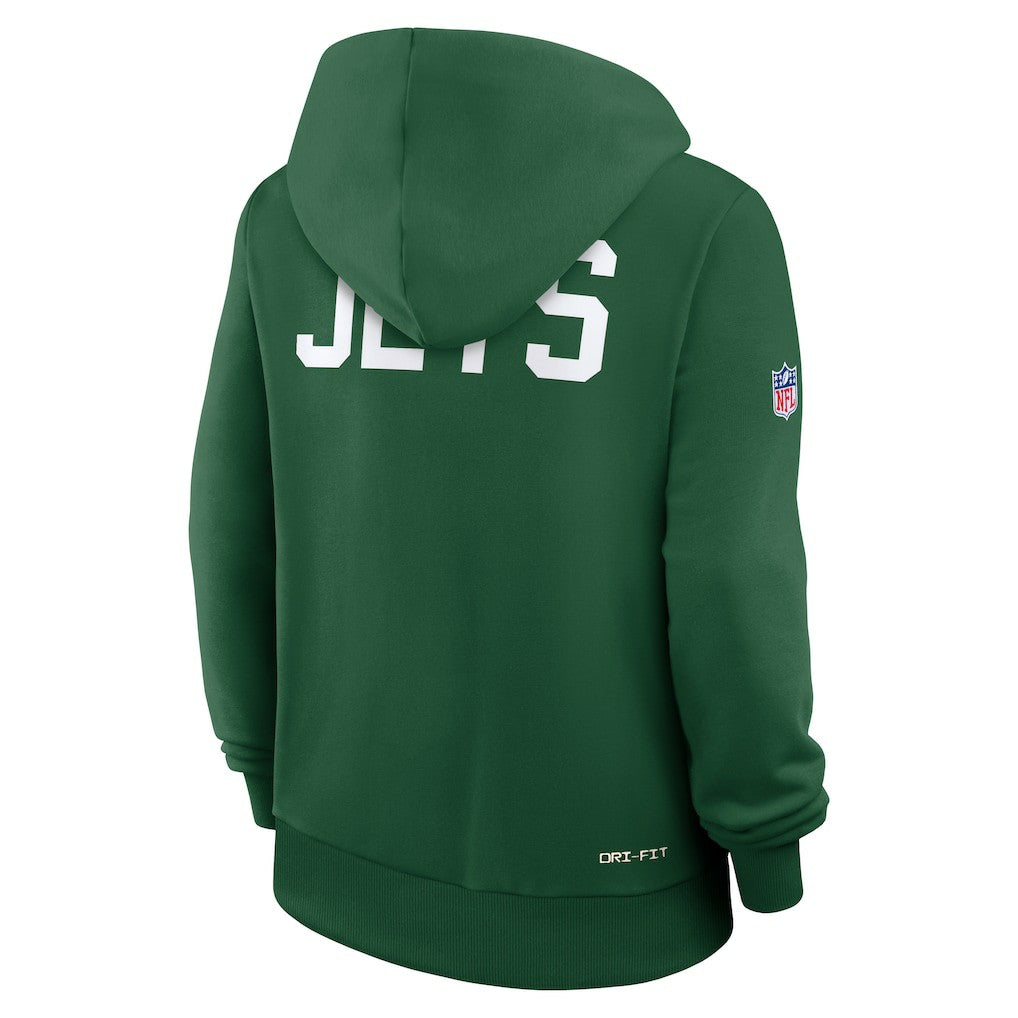 New York Jets Nike Women's Throwback Sideline Standard Issue Dri-FIT Hoodie