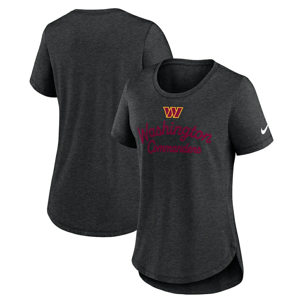 Washington Commanders Nike Women's Script Tri-Blend T-Shirt