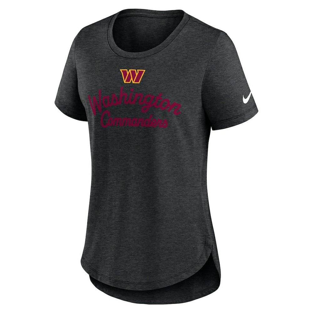 Washington Commanders Nike Women's Script Tri-Blend T-Shirt