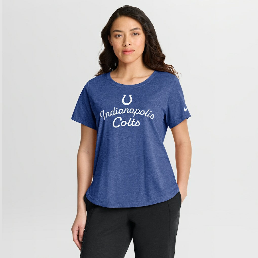 Indianapolis Colts Nike Women's Script Tri-Blend T-Shirt