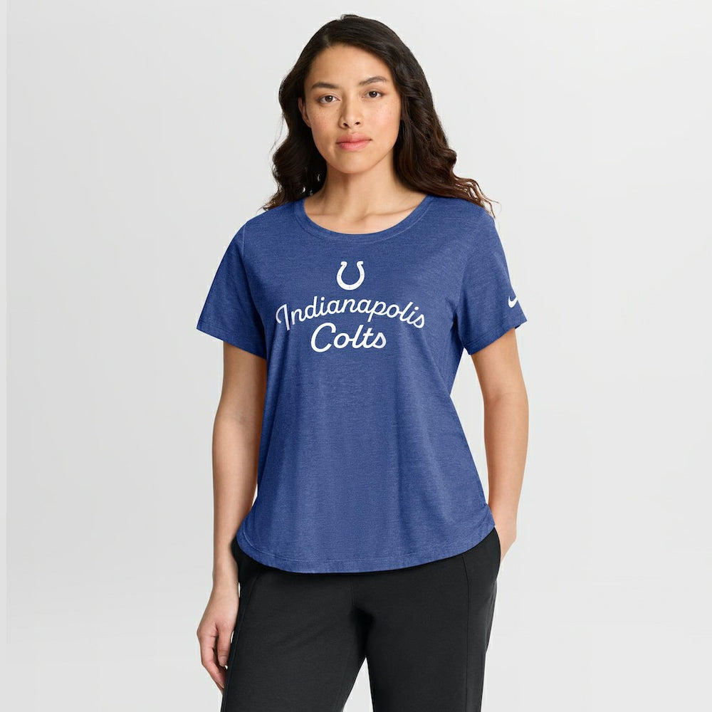 Indianapolis Colts Nike Women's Script Tri-Blend T-Shirt
