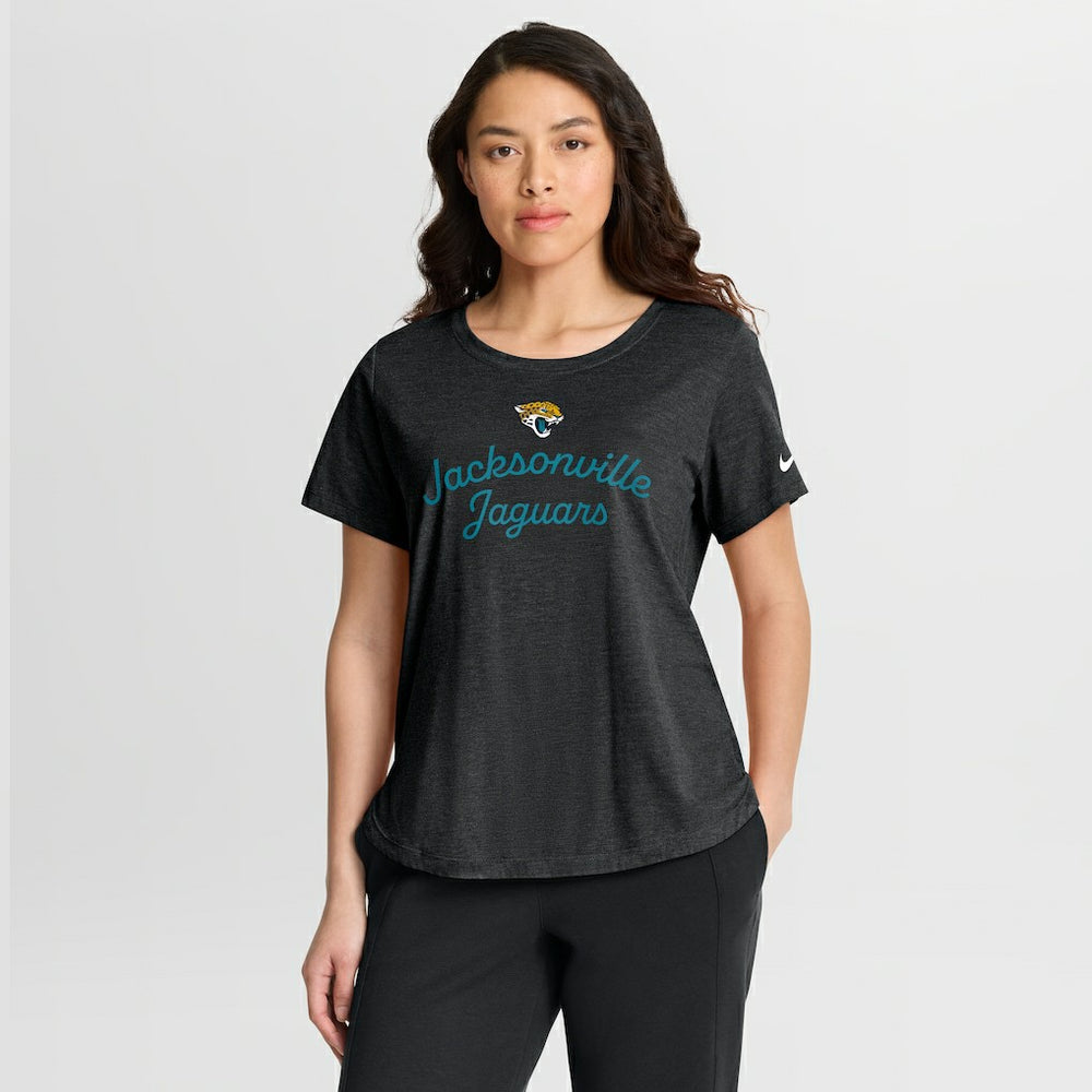 Jacksonville Jaguars Nike Women's Script Tri-Blend T-Shirt