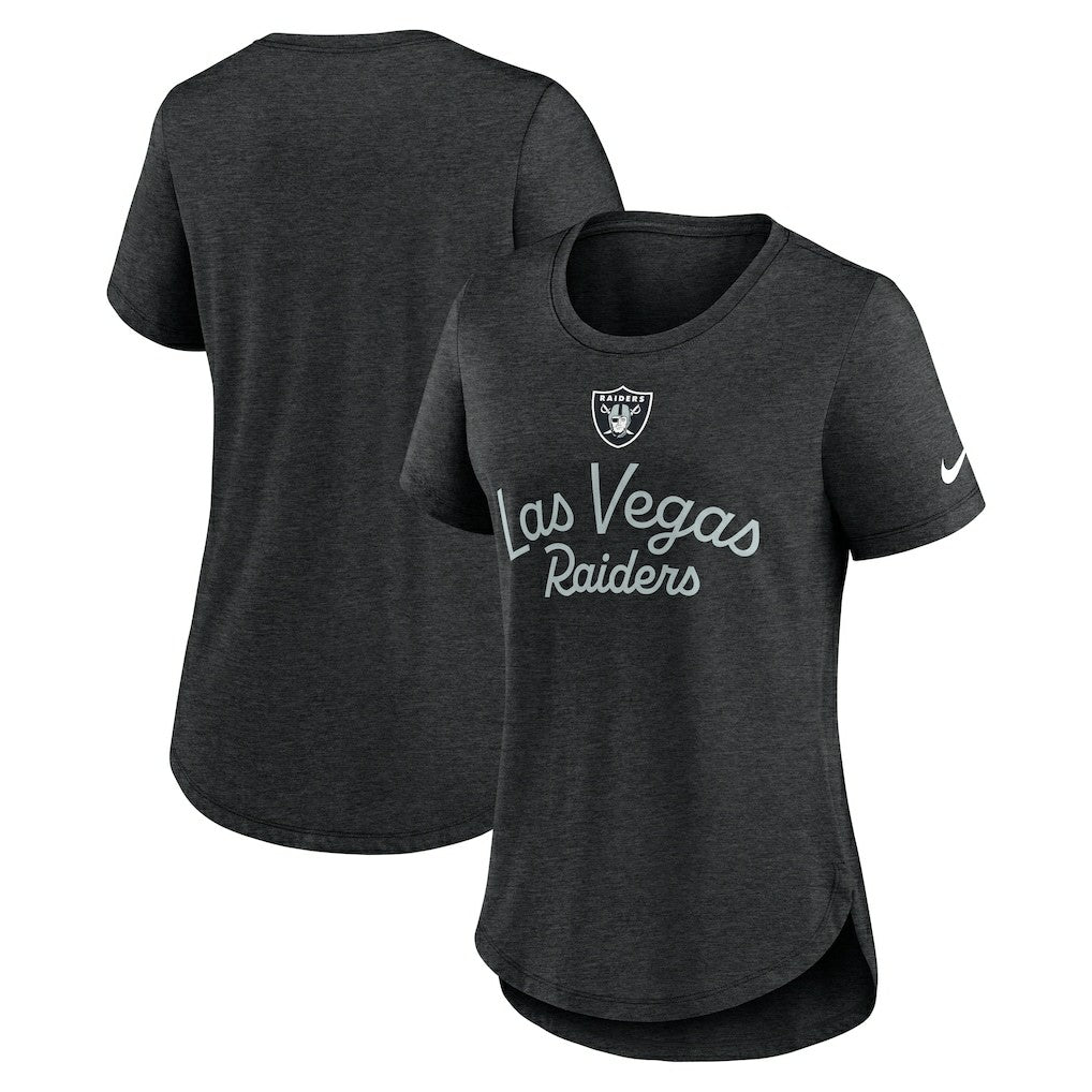 Las Vegas Raiders Nike Women's Script Tri-Blend T-Shirt