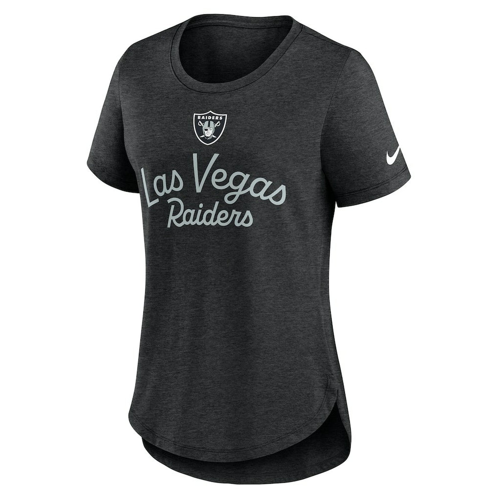 Las Vegas Raiders Nike Women's Script Tri-Blend T-Shirt