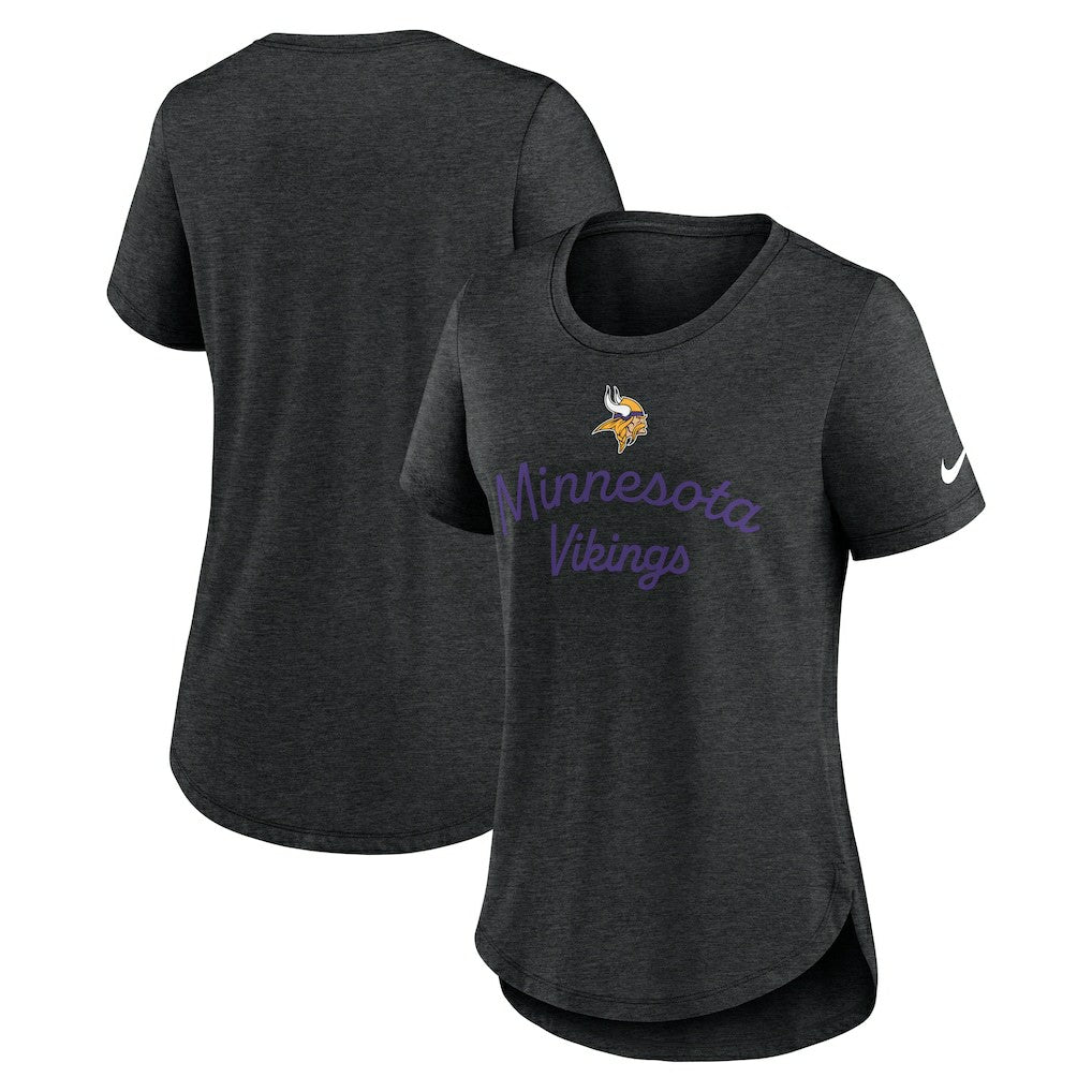 Minnesota Vikings Nike Women's Script Tri-Blend T-Shirt