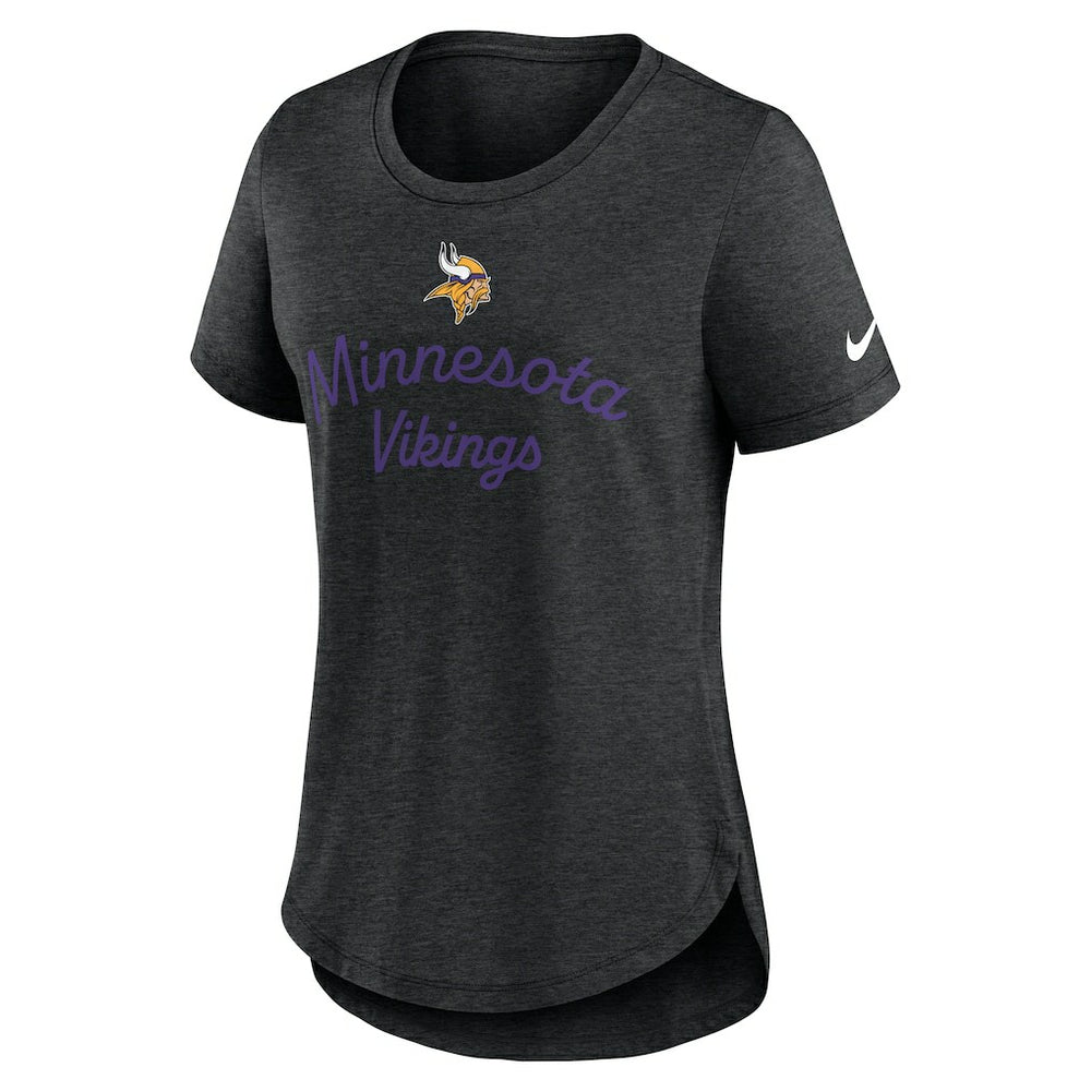 Minnesota Vikings Nike Women's Script Tri-Blend T-Shirt