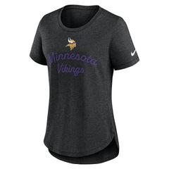 Minnesota Vikings Nike Women's Script Tri-Blend T-Shirt