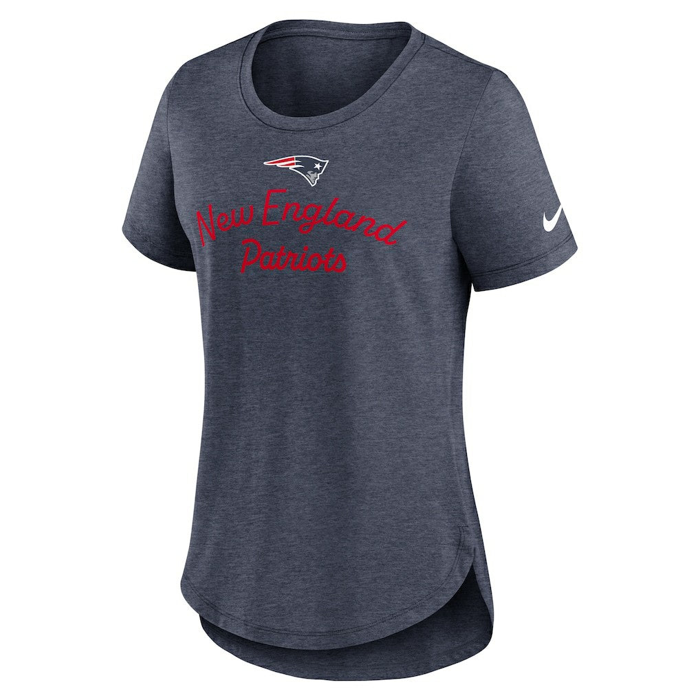New England Patriots Nike Women's Script Tri-Blend T-Shirt