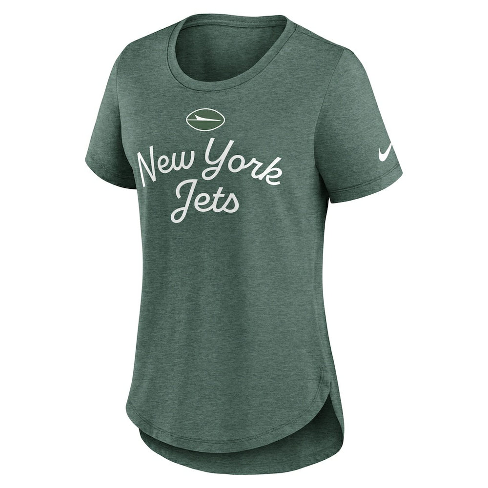 New York Jets Nike Women's Script Tri-Blend T-Shirt