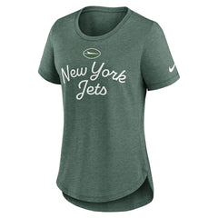 New York Jets Nike Women's Script Tri-Blend T-Shirt