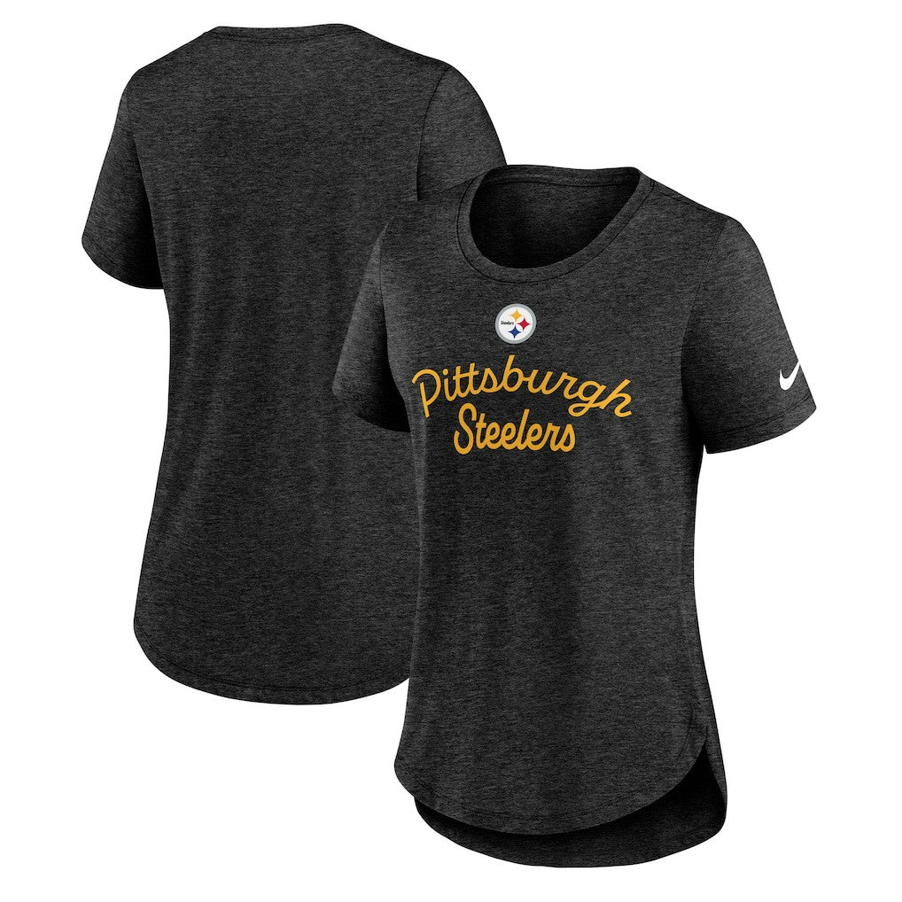 Pittsburgh Steelers Nike Women's Script Tri-Blend T-Shirt
