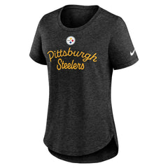 Pittsburgh Steelers Nike Women's Script Tri-Blend T-Shirt