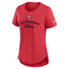 San Francisco 49ers Nike Women's Script Tri-Blend T-Shirt