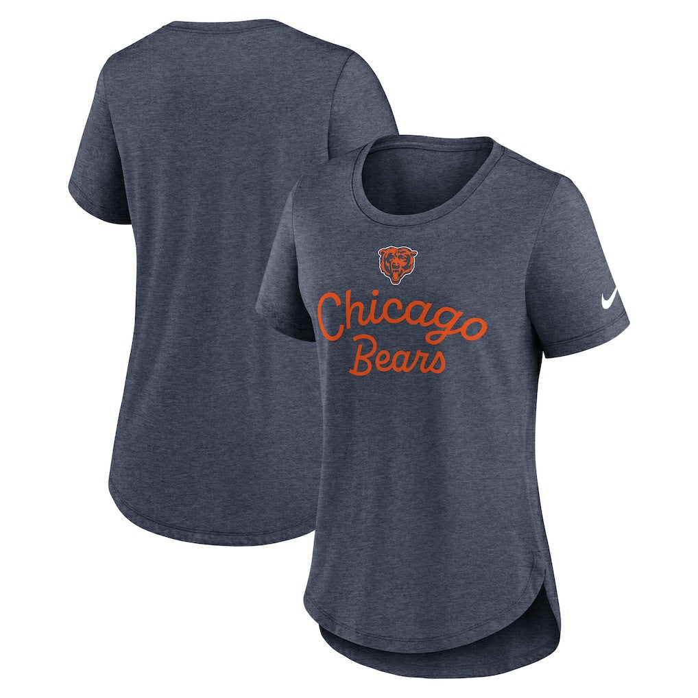 Chicago Bears Nike Women's Script Tri-Blend T-Shirt