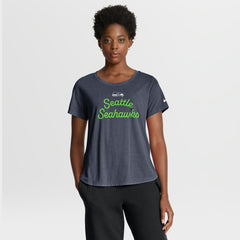 Seattle Seahawks Nike Women's Script Tri-Blend T-Shirt