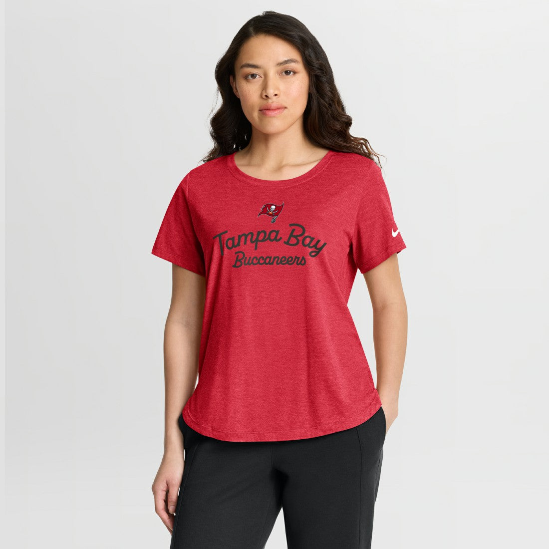 Tampa Bay Buccaneers Nike Women's Script Tri-Blend T-Shirt