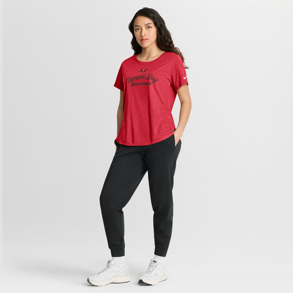 Tampa Bay Buccaneers Nike Women's Script Tri-Blend T-Shirt