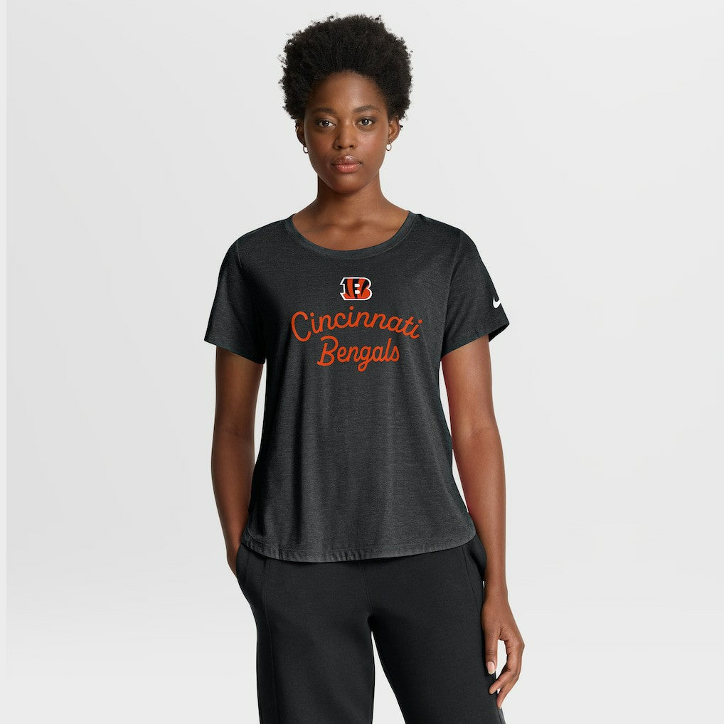 Cincinnati Bengals Nike Women's Script Tri-Blend T-Shirt