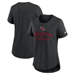 Arizona Cardinals Nike Women's Script Tri-Blend T-Shirt