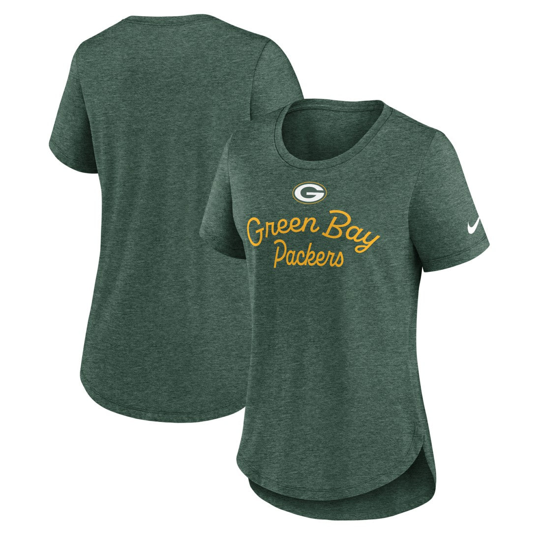 Green Bay Packers Nike Women's Script Tri-Blend T-Shirt