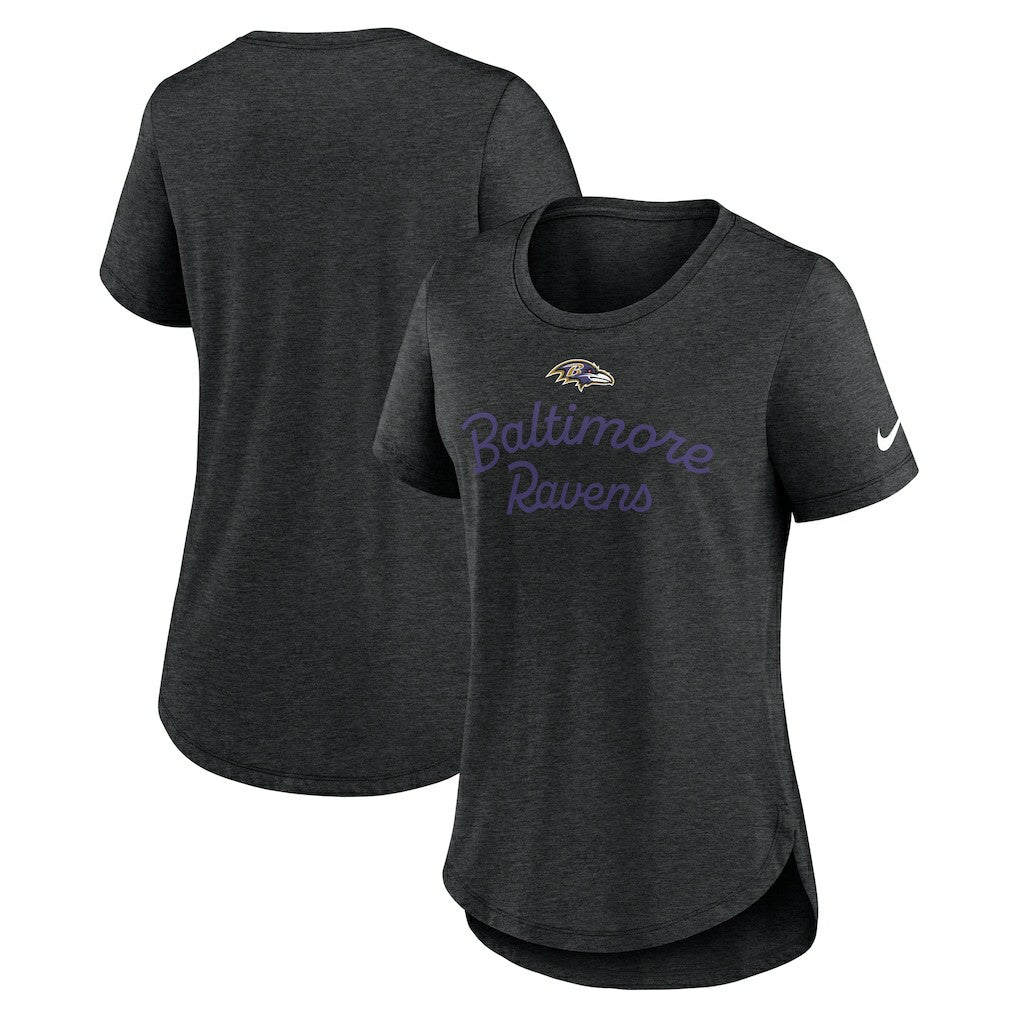 Baltimore Ravens Nike Women's Script Tri-Blend T-Shirt