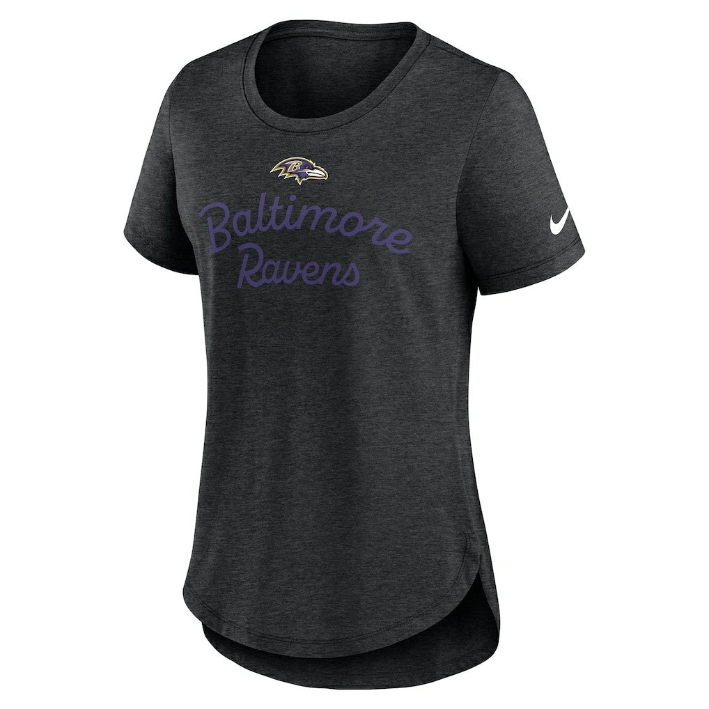 Baltimore Ravens Nike Women's Script Tri-Blend T-Shirt