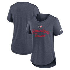 Houston Texans Nike Women's Script Tri-Blend T-Shirt